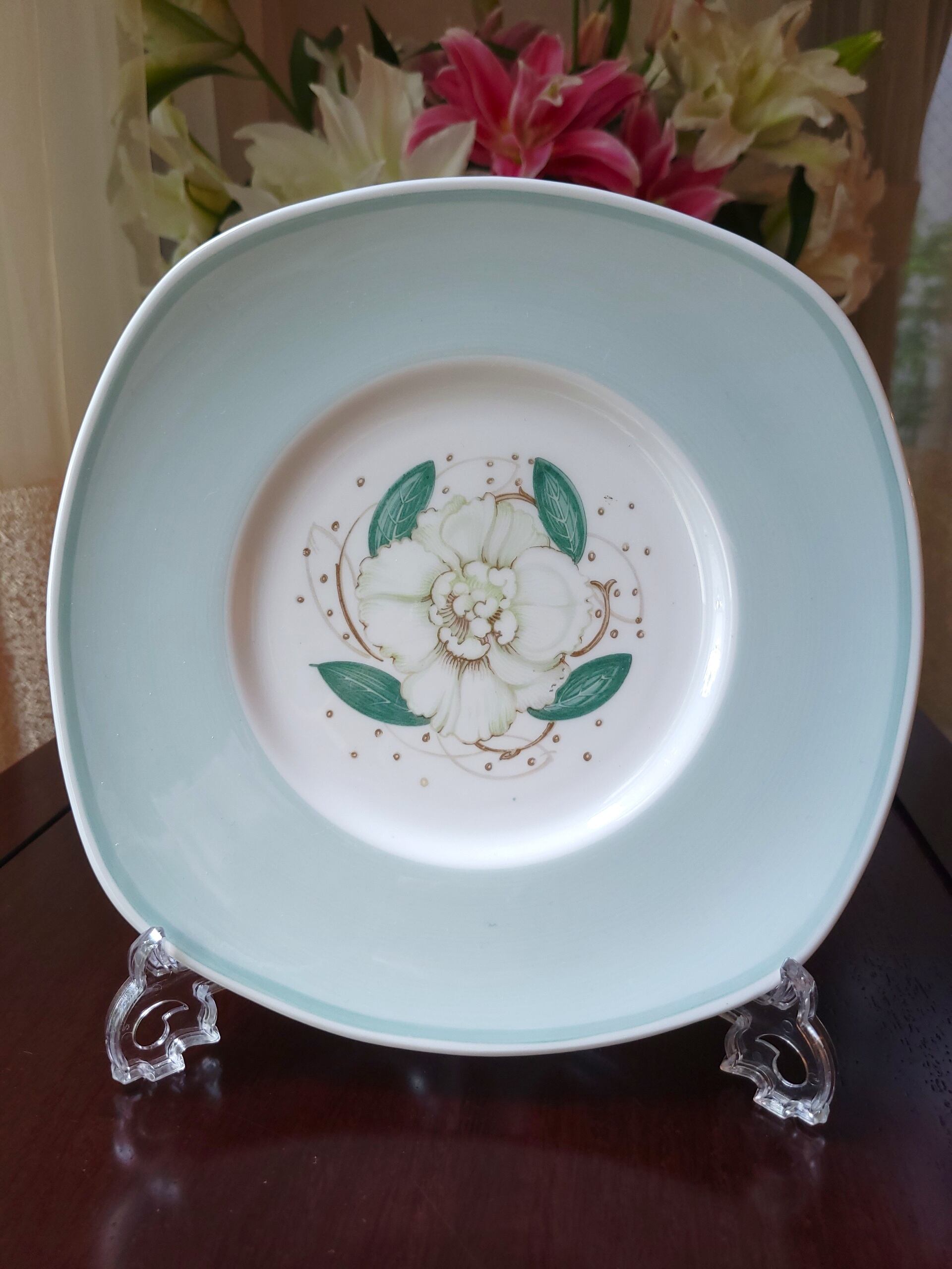 【スージークーパー】1950年代製「ガーデニア」サンドイッチプレート