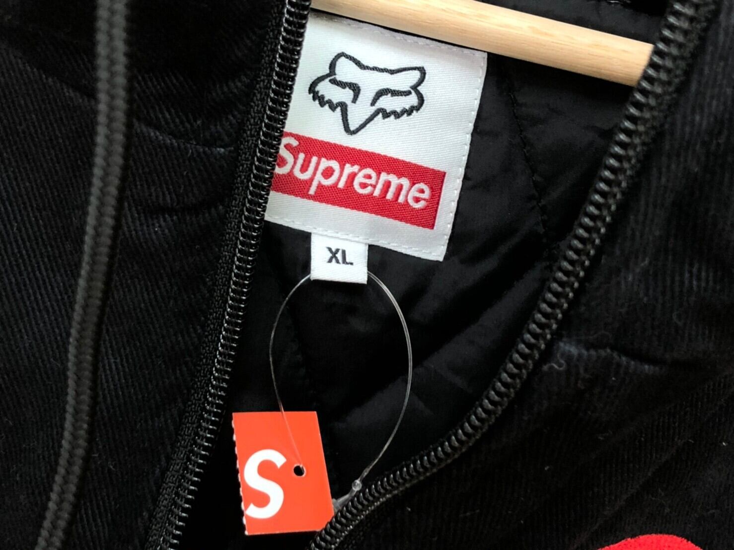 Supreme 19AW HONDA FOX RACING PUFFY ZIP UP JACKET BLACK XL Supreme 19AW HONDA FOX RACING PUFFY ZIP UP JACKET BLACK XL