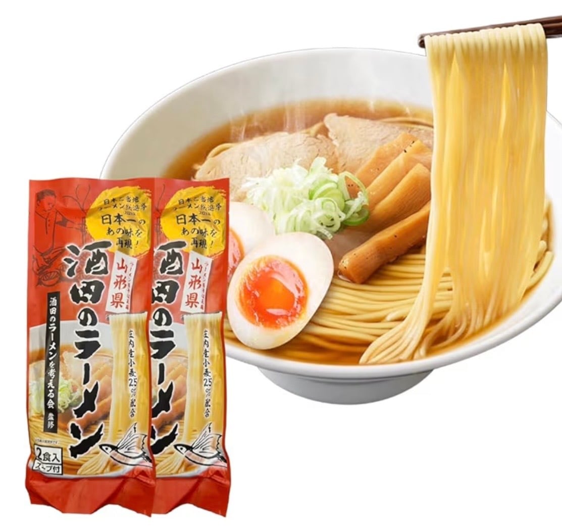 【NIPPON麺遊記】【送料込】第一回日本日本ご当地ラーメン総選挙初代王者 酒田のラーメン2食入2袋セット