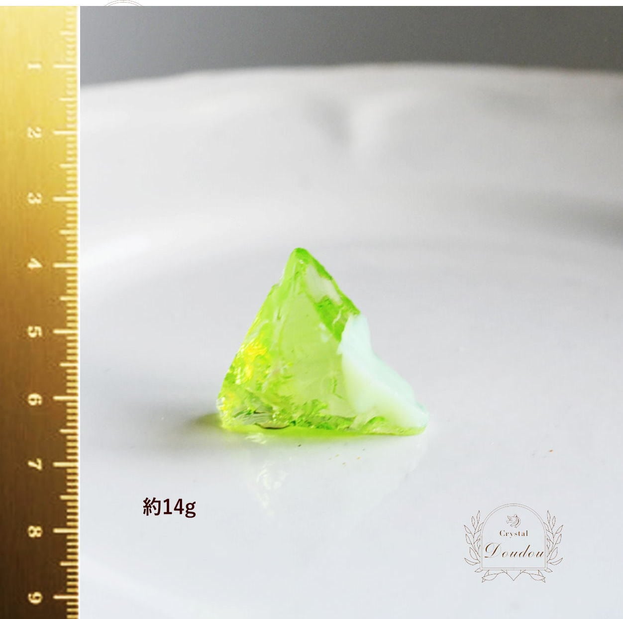 お値下げ　希少　アンダラクリスタル　特大グリーンボール 2850g アンダラクリスタル 希少アニスグリーン・ラジウム×アニスホワイト