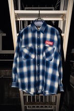00s Azure Ombre Check Shirt