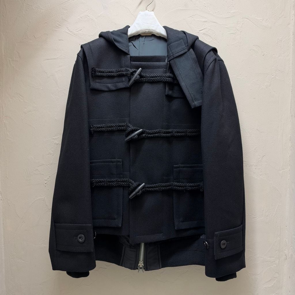 sacai サカイ 25AW Wool Melton Blouson ブルゾン 25-03846M ブラック