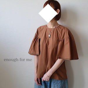 【enough for me】ギャザーフレアスリーブプルオーバー(24084)