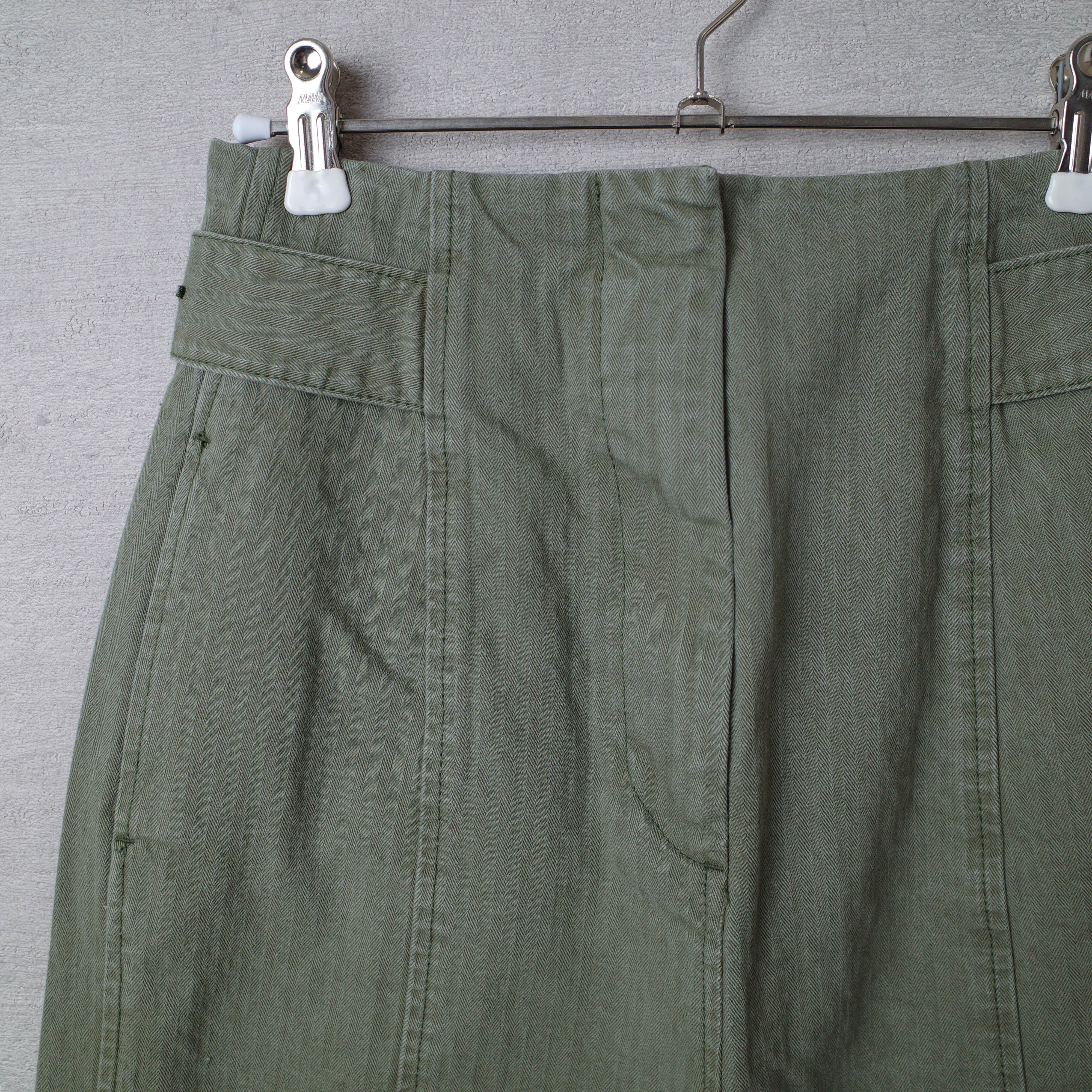 [NEW] BLACK by MOUSSY	JAPAN MADE HERRINGBONE PANTS KHAKI 070BA311-0020