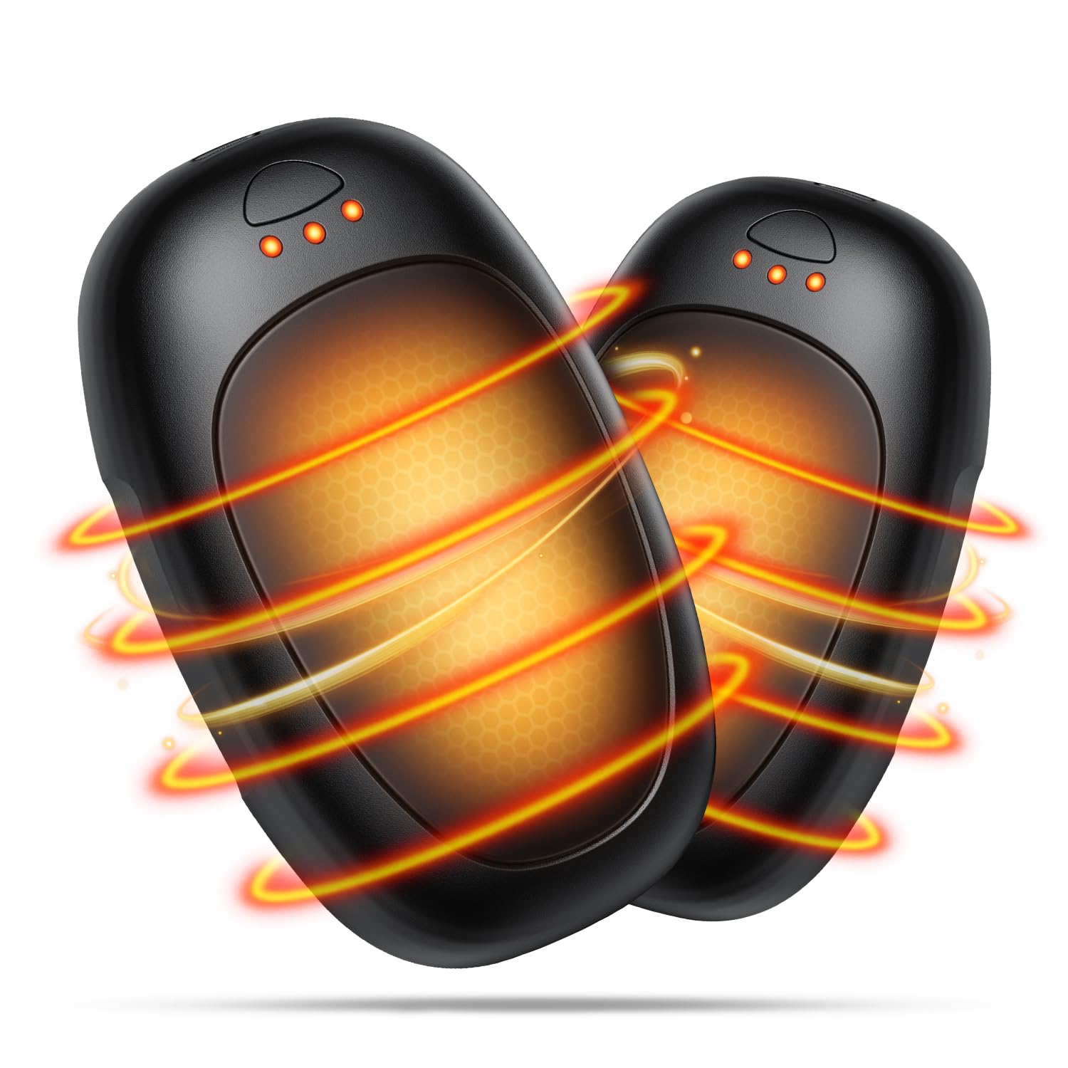 【人気】Gabless 充電式カイロ エコカイロ 両面発熱 3秒急速発熱 3階段温度調節 電気カイロ USB充電式 長時間連続発熱可能 ハンドウォーマー 小型 電気あんか かいろ 超軽量 持ち運びやすい 急速充電 旅行 出張 プレゼント用 (ブラック)