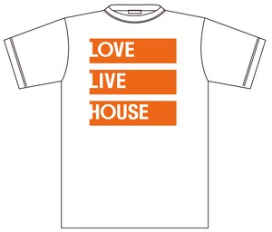 LOVE LIVE HOUSE LOGO Tee(White)