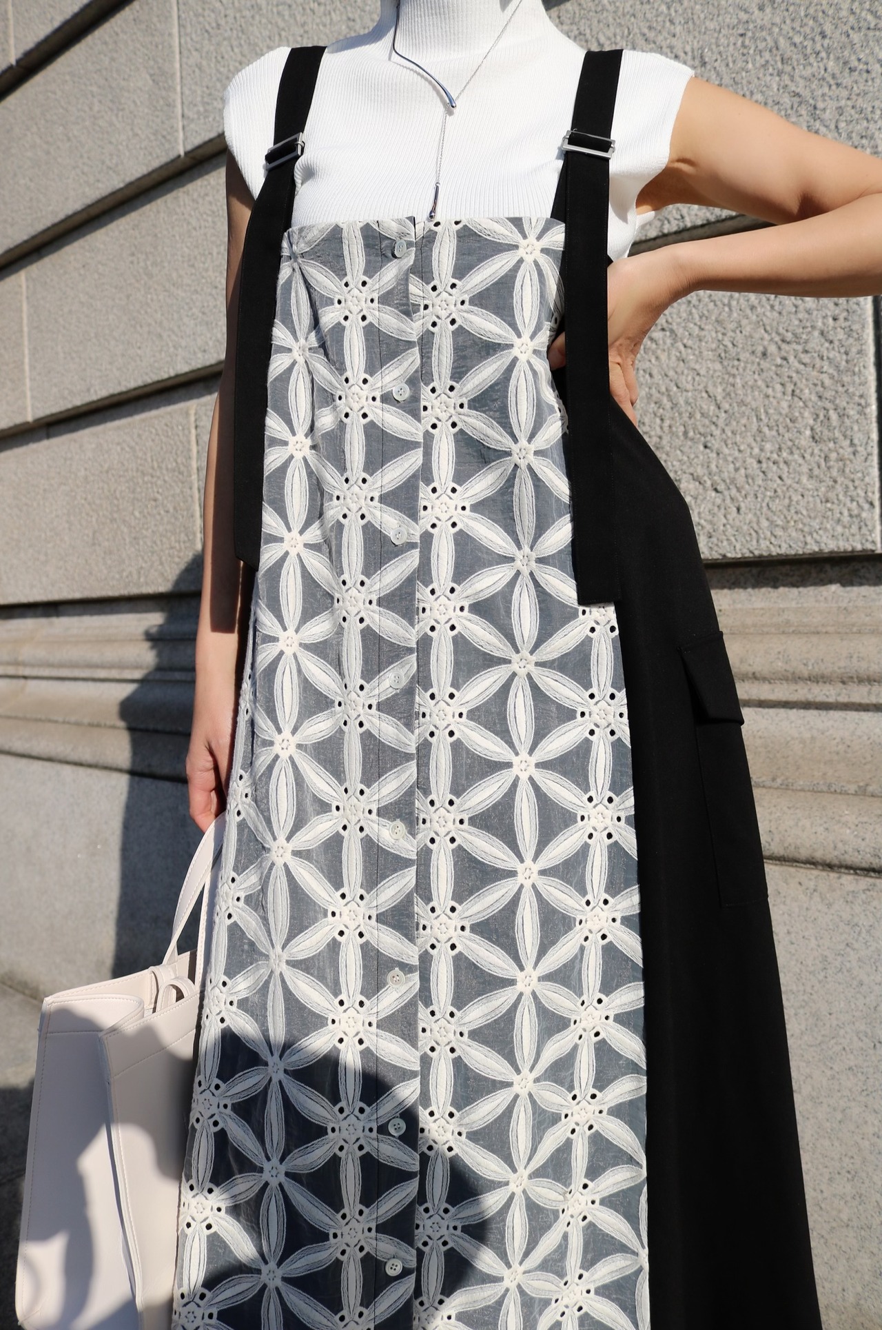 MARIA24SS Asterisk jumper skirt【Black】 | MARIA 