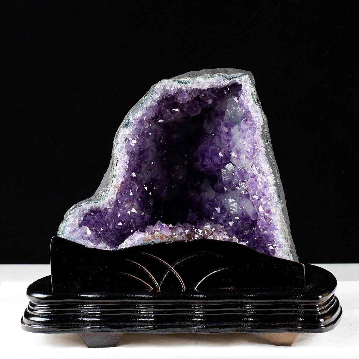 9.1Kg アメジストドーム ブラジル産 アメジスト ドーム 原石 置物 台座付属 一点物 174-2225
