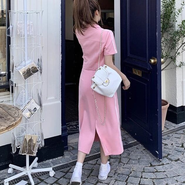 ジャージ セットアップ レディース ロングスカート 半袖 トラック