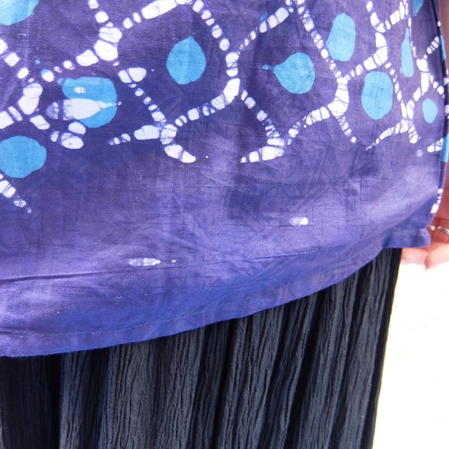 African batik tunic tops／アフリカン バティック チュニックトップス 