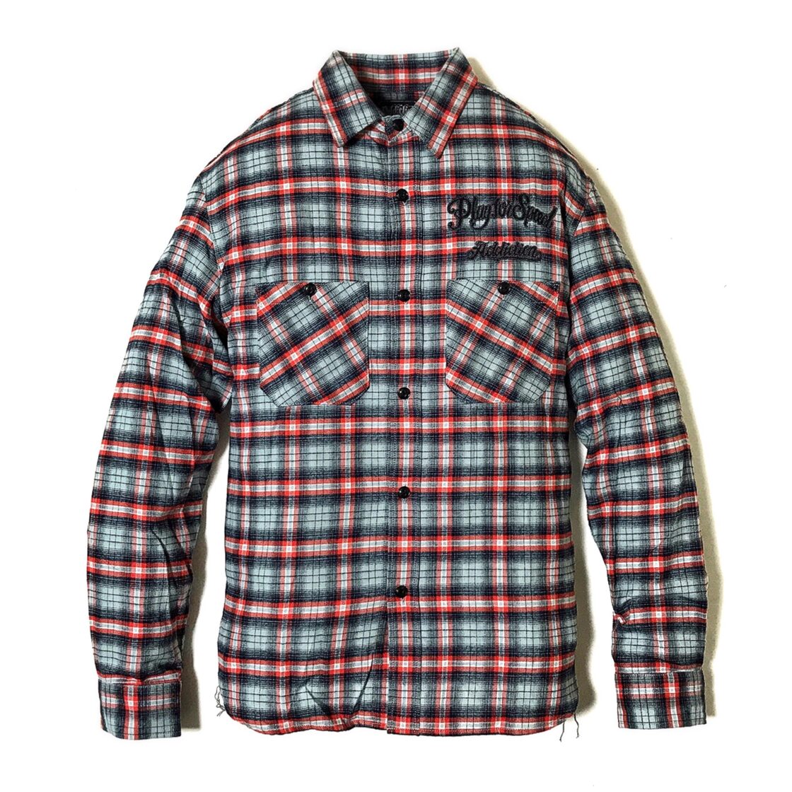 Addiction KUSTOM THE LIFE LONG SLEEVE FLANNEL SHIRT LIGHT BLUE  