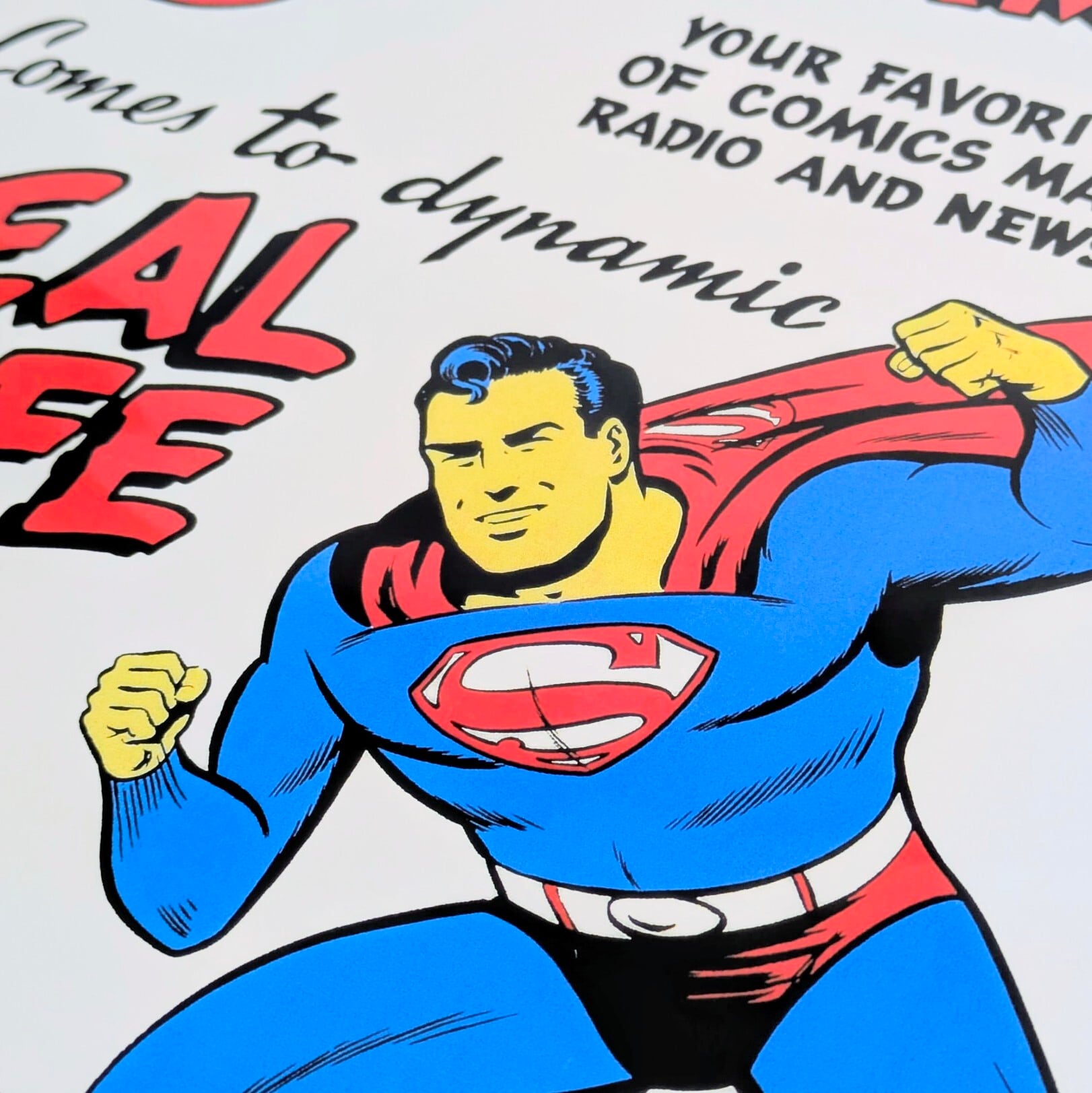 ♫ ちょうどいいB4ポスター ♫【 Superman  ( スーパーマン ) 】DCコミックス〚アメリカン雑貨 アメトイ〛
