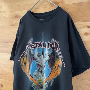 【METALLICA】希少 オフィシャル バンドTシャツ バックプリント 2018年 WORLDWIRED TOUR ツアーTシャツ メタリカ Lサイズ US古着 アメリカ古着