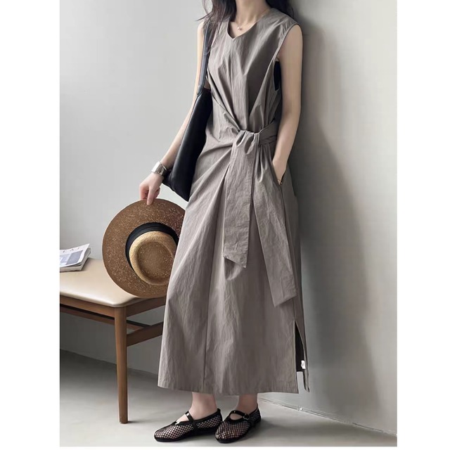 ウエストリボンワンピース　0055