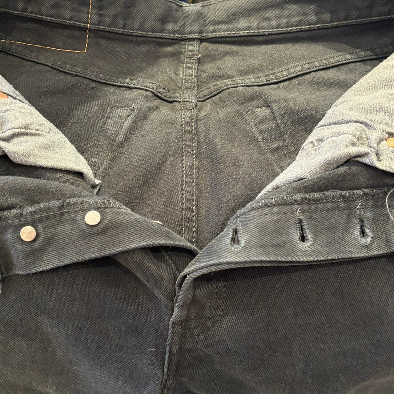 Ⓝ EURO 1990s LEVI'S 501 後染めBLACK DENIM PANT | safarionline