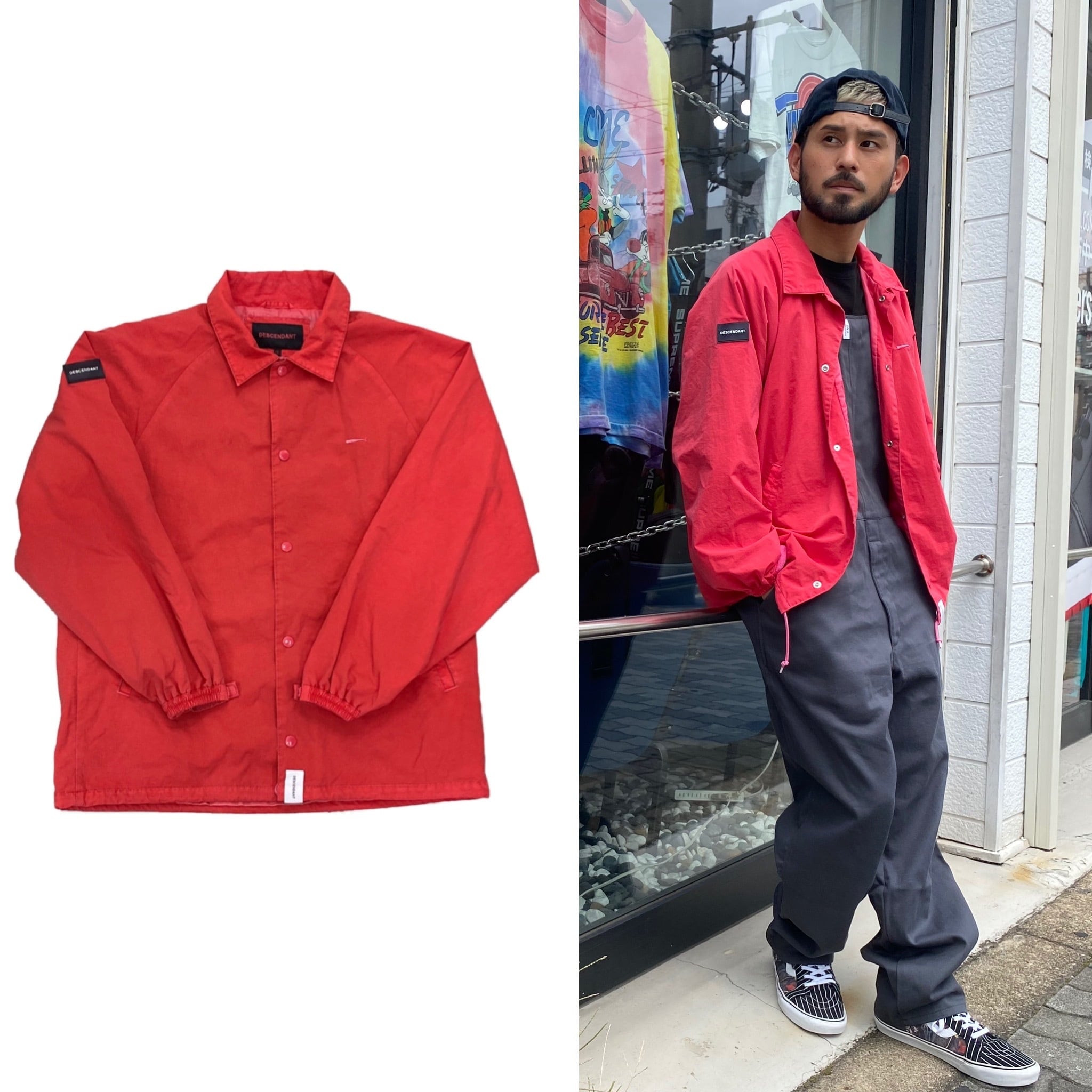 DESCENDANT PE NYLON JACKET 2 RED 40KG7123 | BRAND BUYERS OSAKA 
