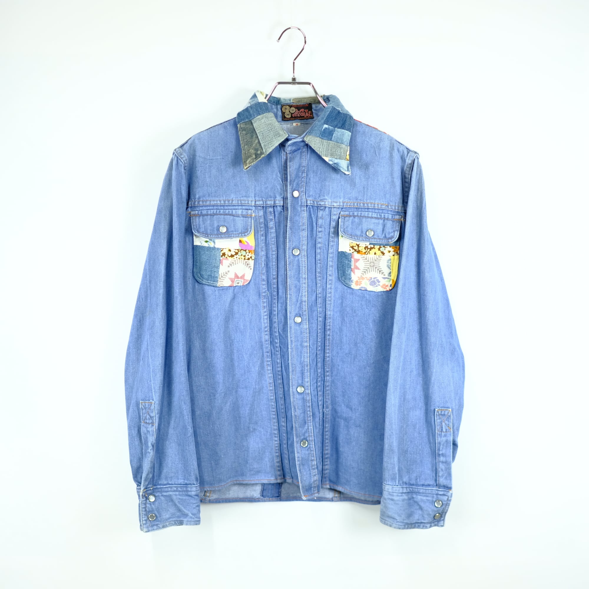 70s Made in France Patched Denim Jacket | PAY ID