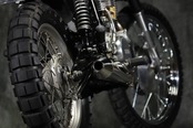 Tapered cone slip-on exhaust for SR400/500
