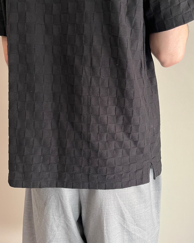 【KATHARINE HAMNET LAB】checker polo shirt