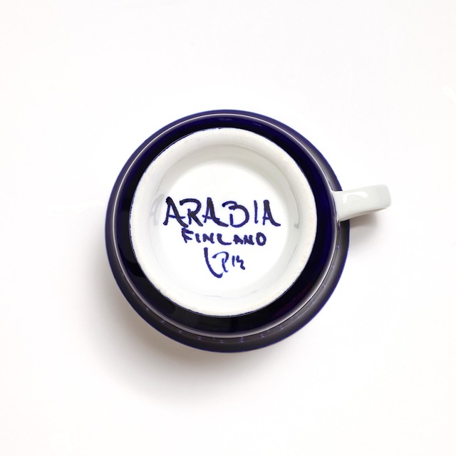 ARABIA アラビア Valencia バレンシア 100mmティーカップ＆ソーサー - 64 北欧ヴィンテージ
