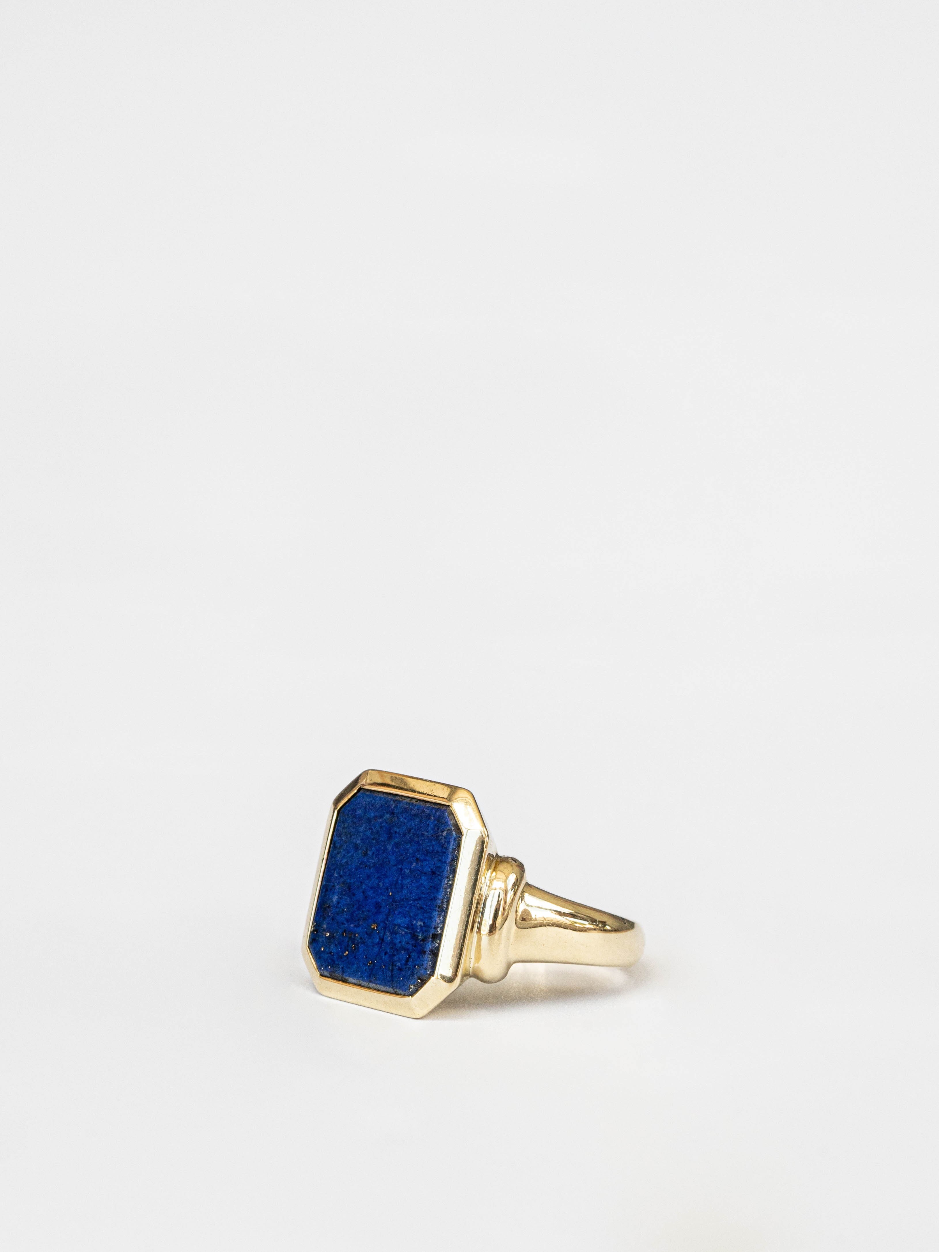 Octagon Lapis Lazuli Ring | Fabulous Sounds