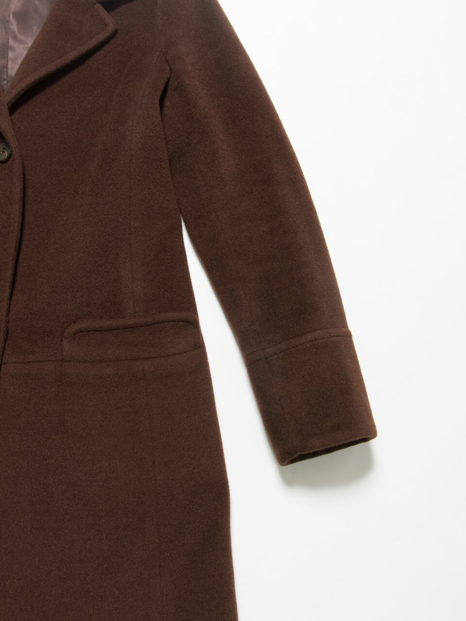 【Made in Italy】PIACENZA fablic wool/angora/cashgora single coat（イタリア製ピアツェンツァ生地 カシュゴラ混コート）1c
