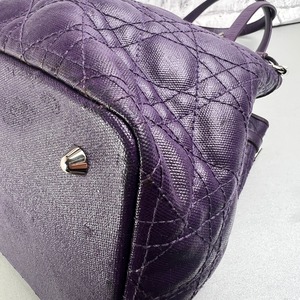 DIOR ディオール カナージュ トートバッグ パープル A-13476