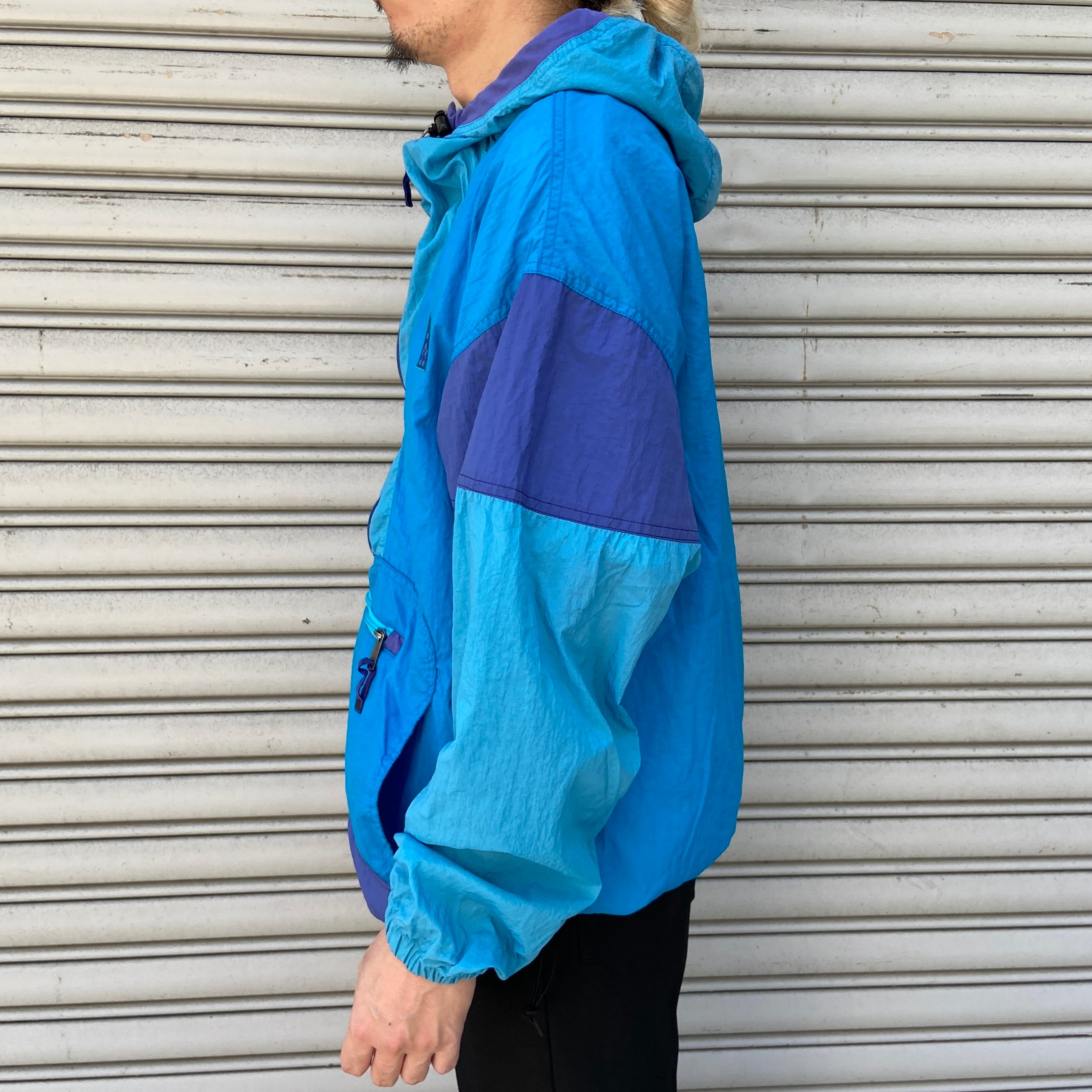 00s NIKEACG ナイキ アノラックパーカー ナイロン ブルー M | 古着屋 Uan