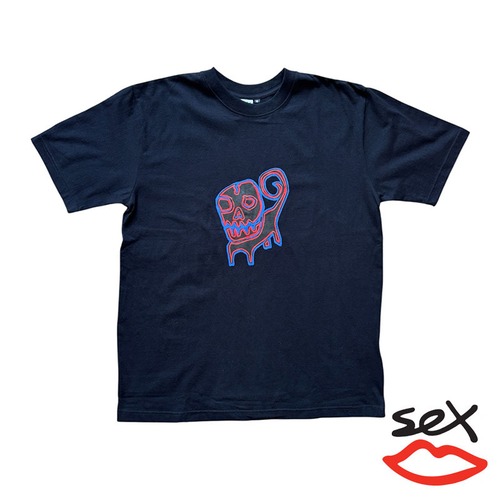 【SEX SKATEBOARDS/セックススケートボード】DOG GUY TSHIRT Tシャツ / BLACK / 14378