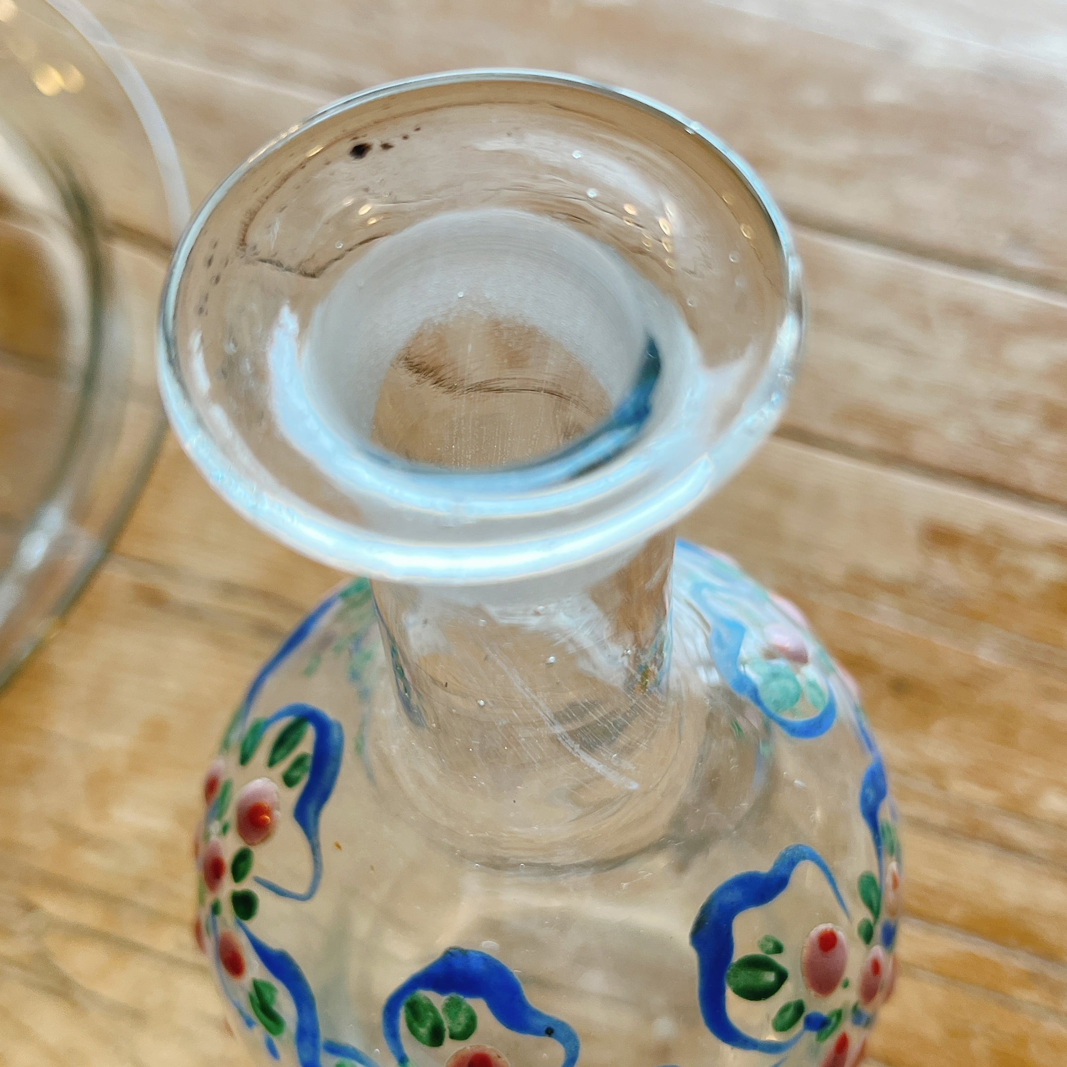 エナメル手描きの花柄が可愛いリキュールグラスSET | gc.brocante