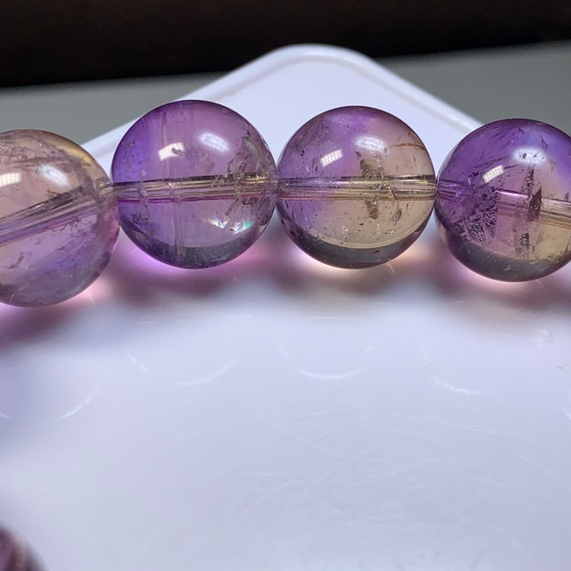 ボリビア産・バイカラーアメトリン ブレスレット