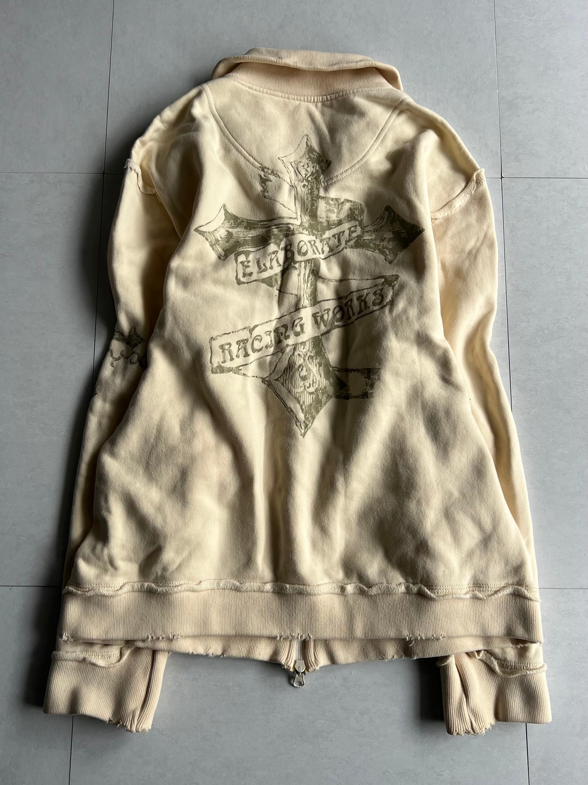 "NICOLE CLUB FOR MEN" Back Cross Sweat Jacket