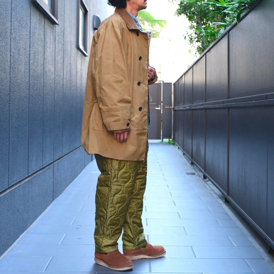 KENNETH FIELD(ケネスフィールド) /MAX PROOF COAT BM WAX-KHAKI-(52