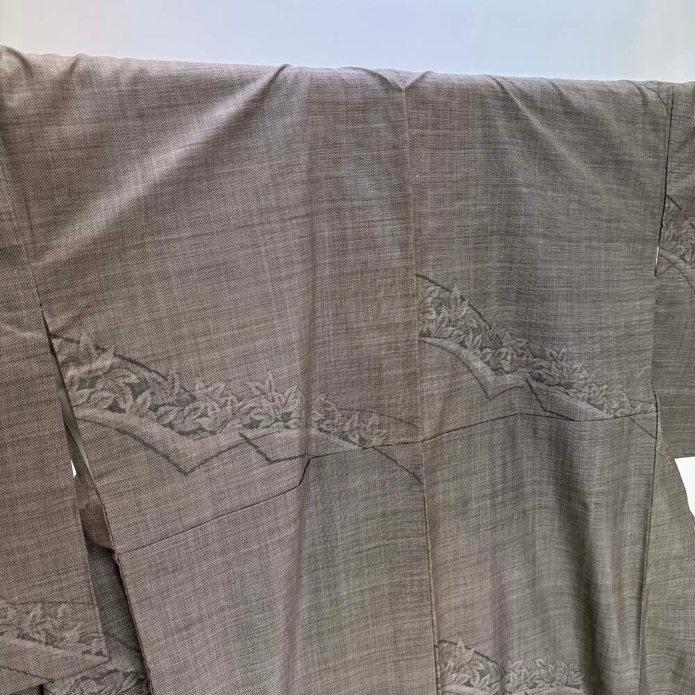 大島紬 9マルキ 泥大島 本場大島紬 お洒落着 普段着 正絹 裄66.5cm 身丈162cm 美品 リサイクル着物 M サイズ 5396