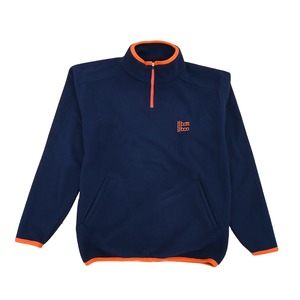 Static Half Zip【Navy×Orange】