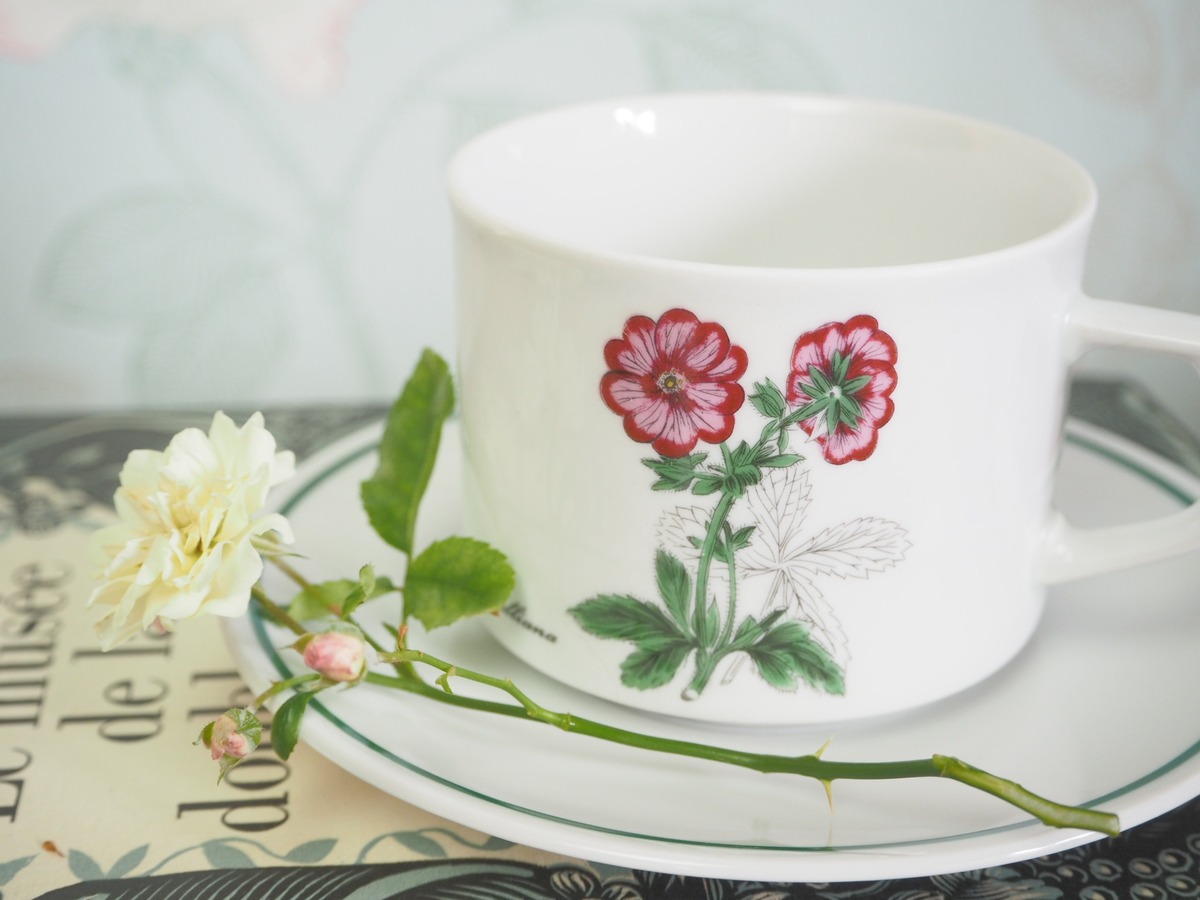 BAVARIA WINTERLING MARKTLEUTHEN 花柄カップ＆ソーサー(ピンク 