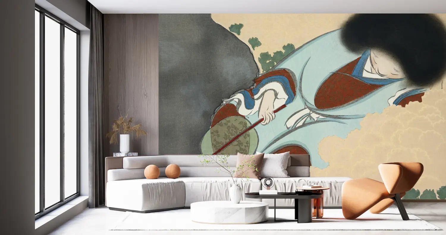 葛飾北斎 冨嶽三十六景 遠江山中 壁紙アート クロス 日本画 インテリア