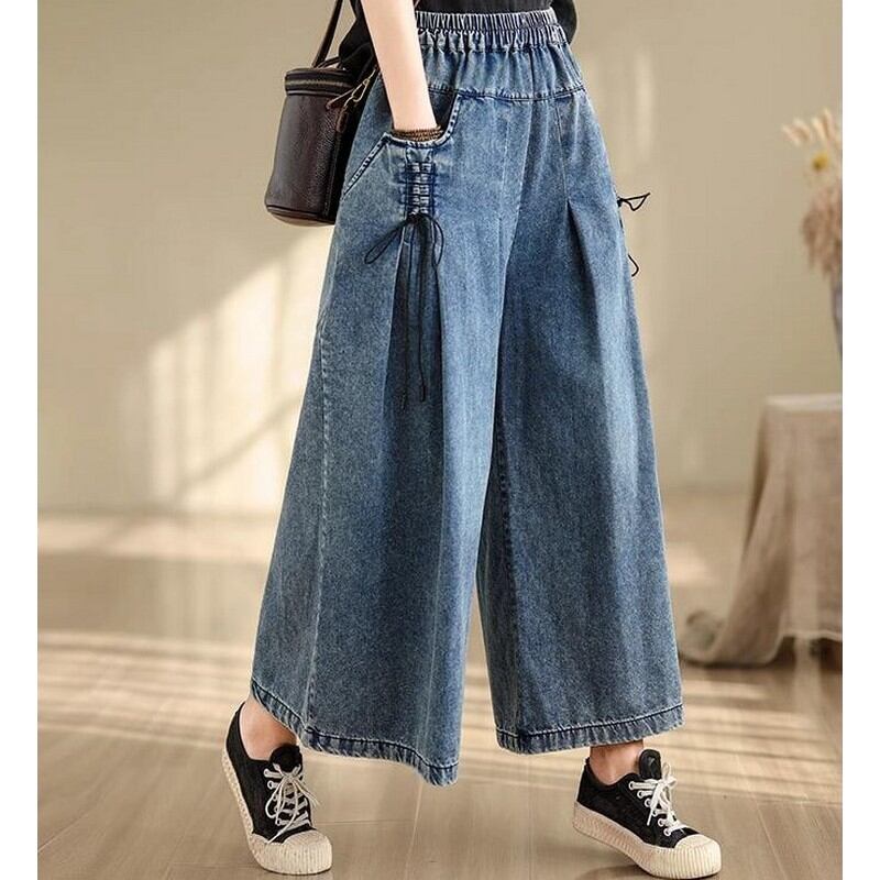 編み上げワイドパンツ10765