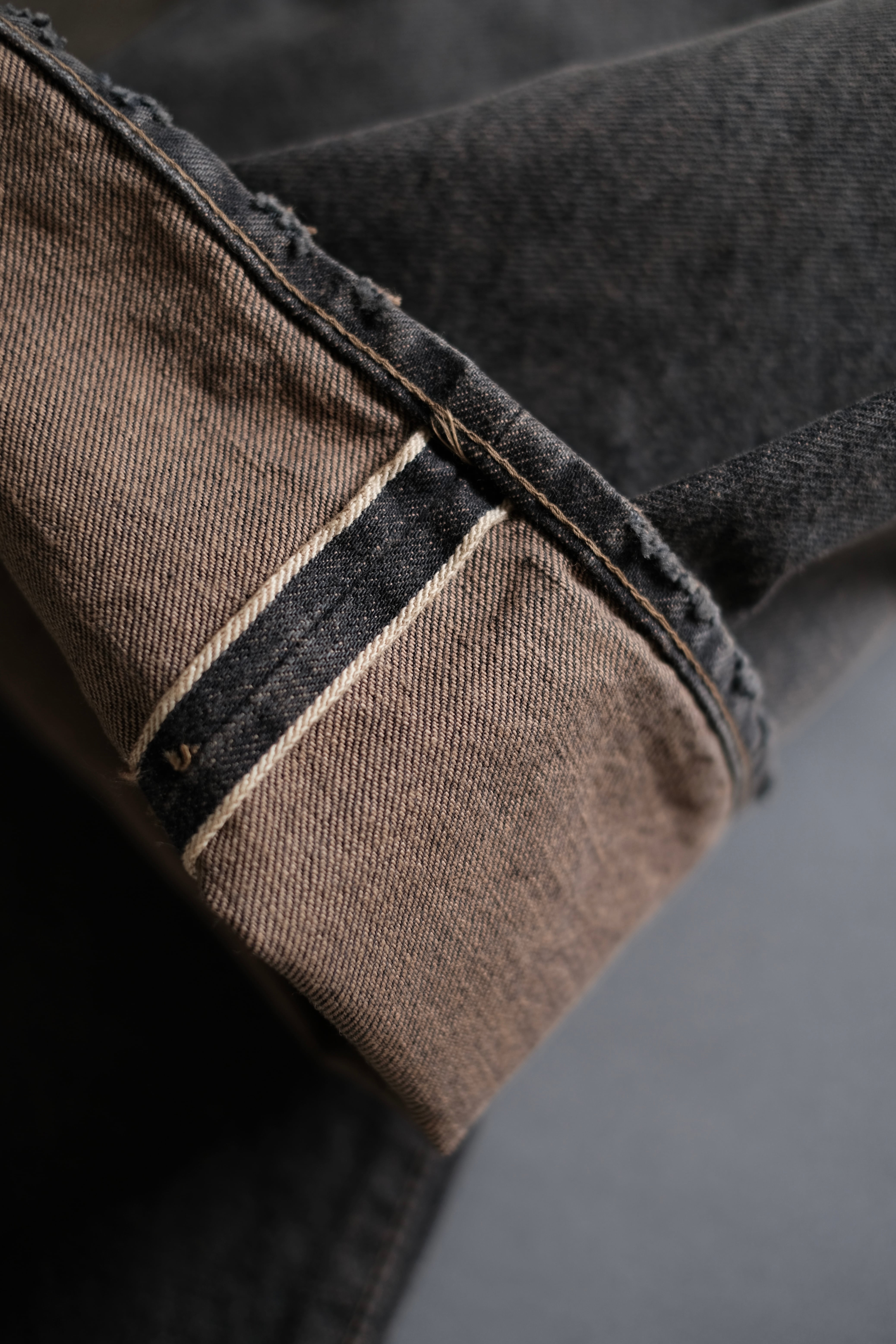 DAISUKE TANABE / Coffee Black Denim Trousers_dstryd | LIVING