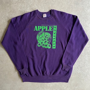 1990s Apple Print Sweat XL Made in USA H719