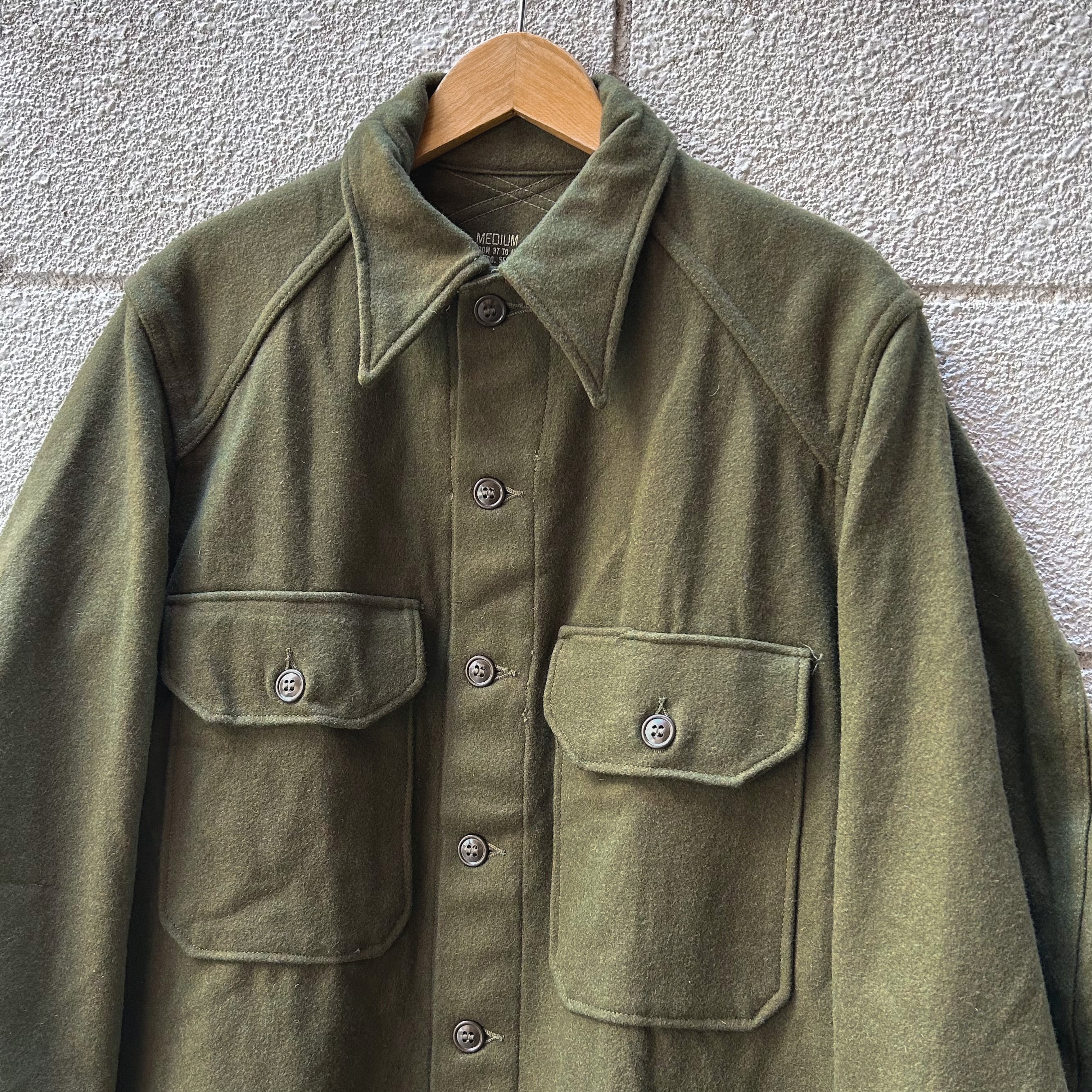 DEADSTOCK 50's US Army Korea Wool Shirt M / デッドストック 米軍 ...