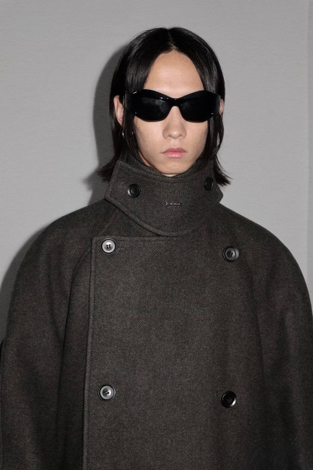 BALIANG Double Breasted Heavy Twill Coat