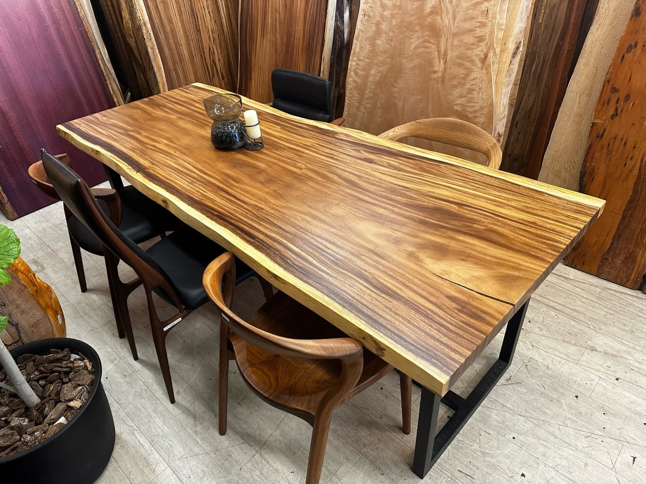 モンキーポッド_2150×795-890×45_浅草本店_テーブル天板/一枚板 242313