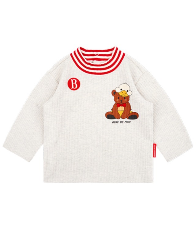 [BEBE DE PINO] Jane baby half neck tee 正規品 韓国ブランド 韓国ファッション 韓国代行 韓国通販 ベベドピノ bebedepino 日本 店舗 韓国 子供服