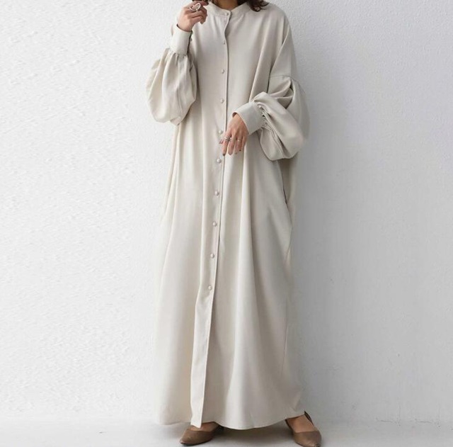 ワンピース ロング丈ワンピース ラウンドネック レディース服 ゆるシルエット 着回し