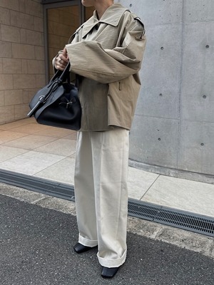 overlap front half trench coat