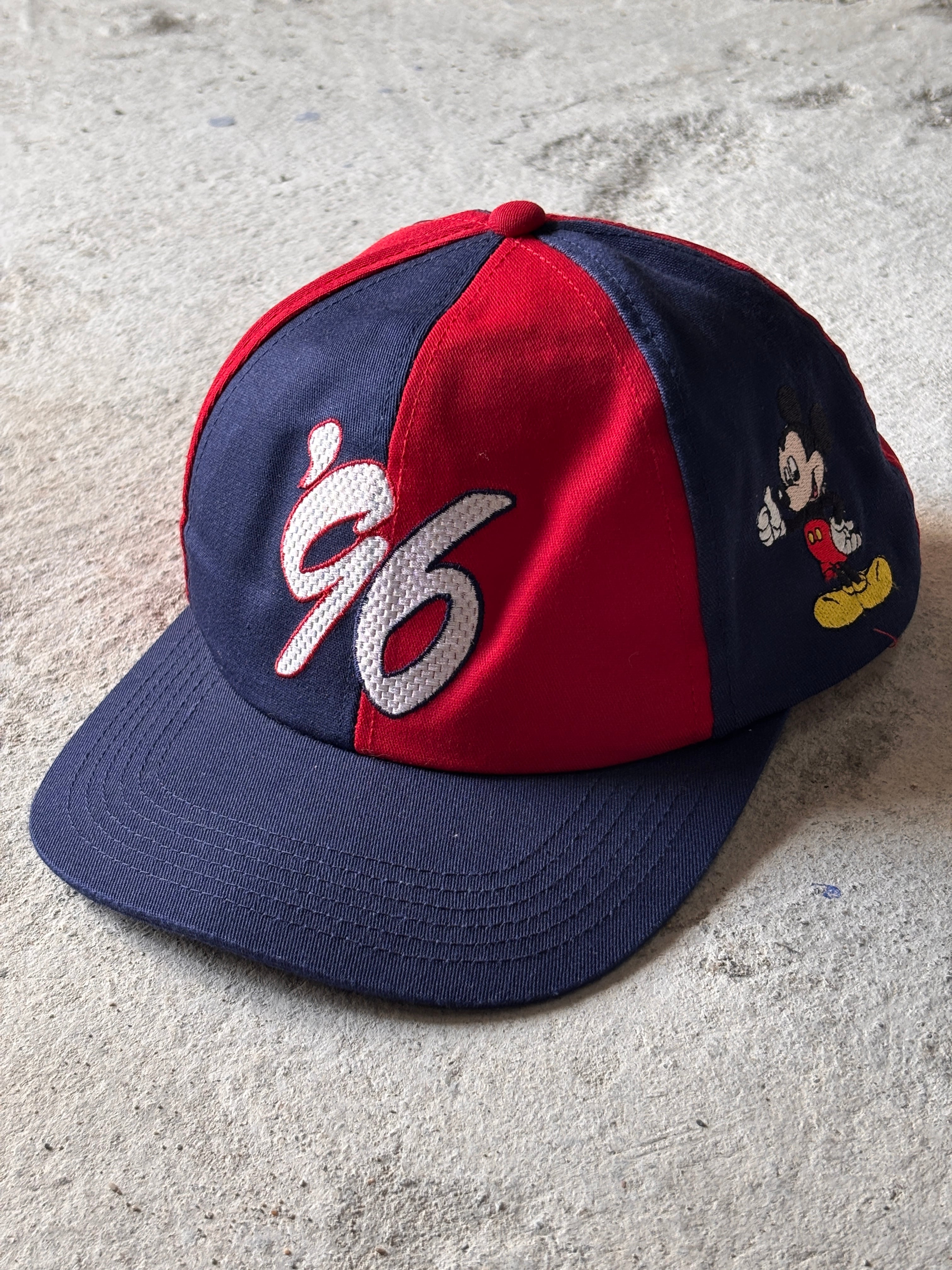 90s Disney/Mickey Mouse Snapback Cap/1996年/USA製/Free/ミッキ