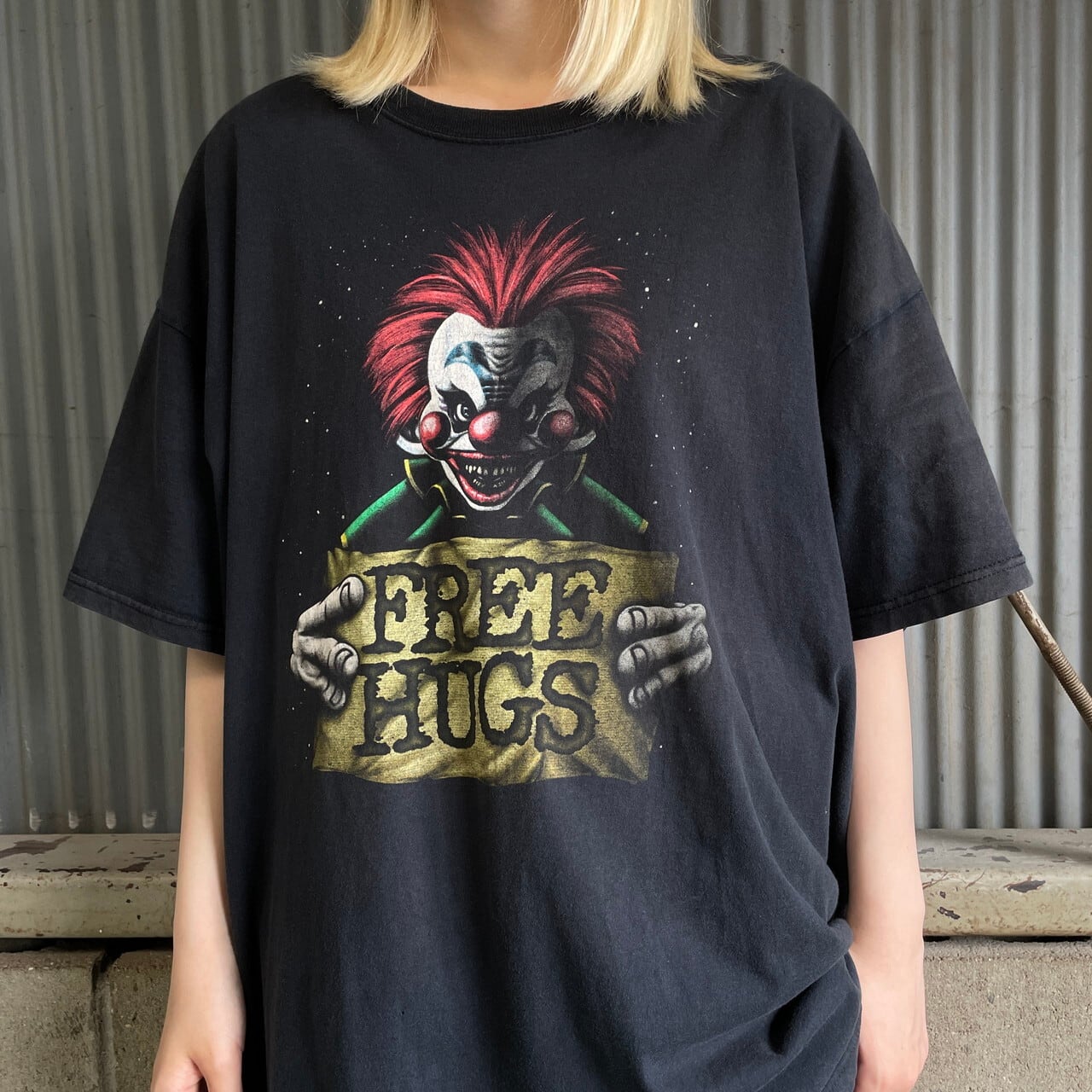 《US》80年代 SFホラー映画 キラークラウン ピエロ Tシャツ メンズM