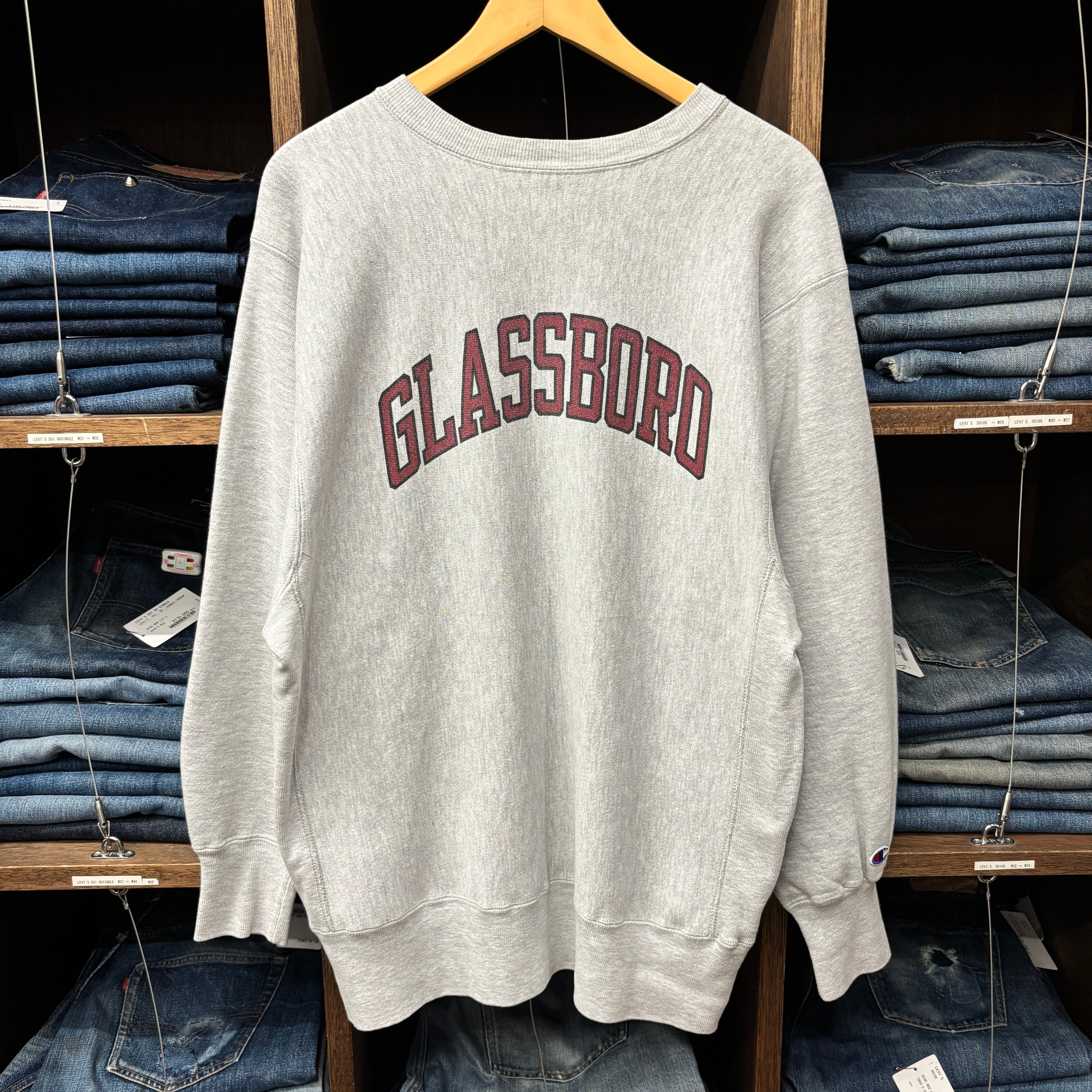 両面プリント」1990'S CHAMPION REVERSE WEAVE CLASSBORD SWEAT SHIRT