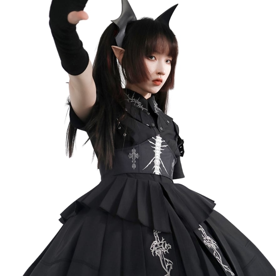 ゴスロリ通販 With U ゴシック ロリィタ ミリロリ ワンピース